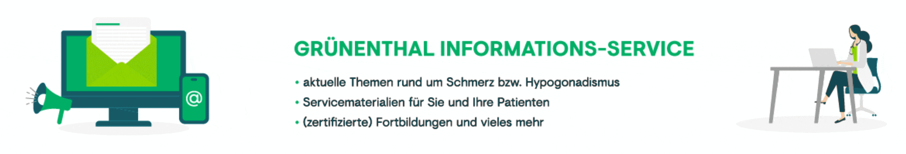 GIF zur Anmeldung zum Grünenthal Informations-Service